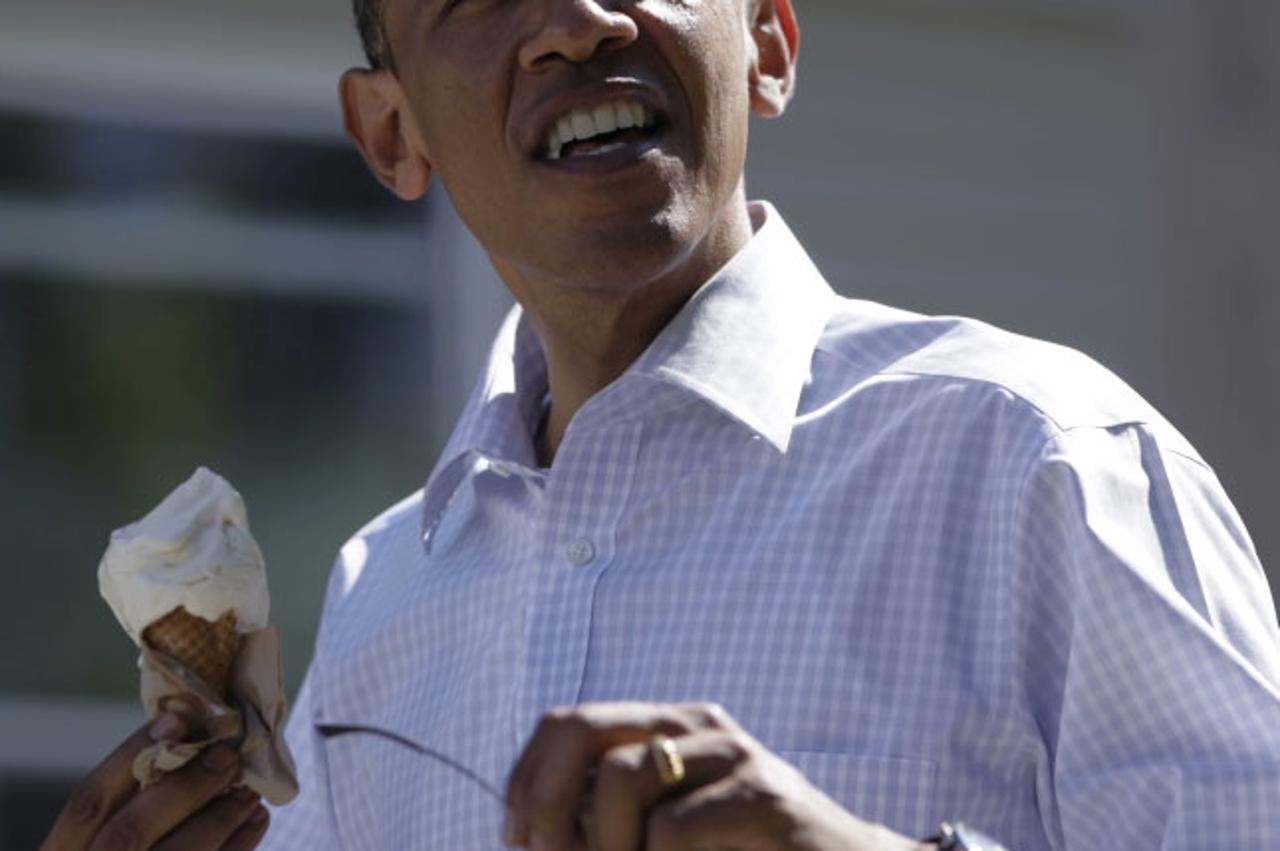 Obama sa sladoledom