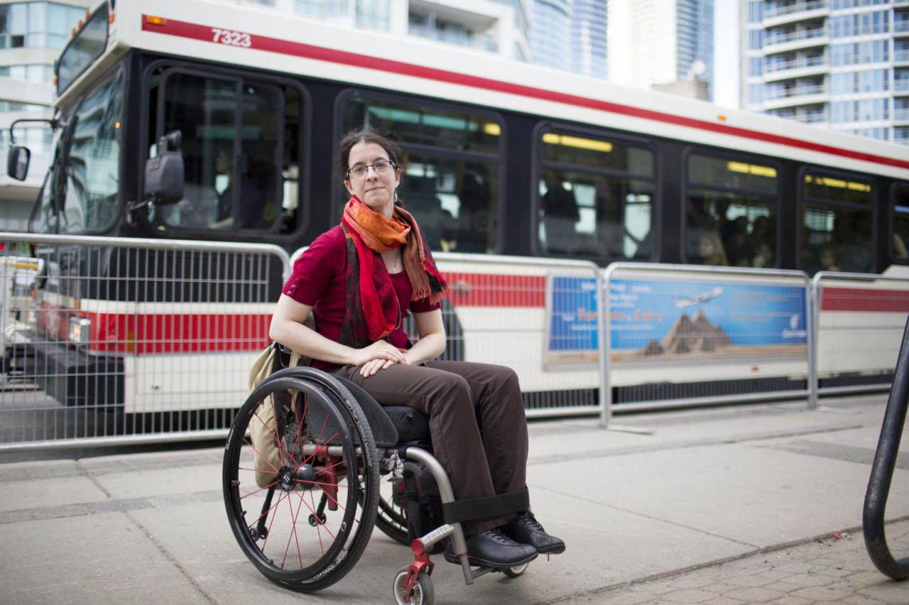 TORONTO, ON - MAY 30  -  Terri-Lynn Langdon says the TTC left her trapped on a bus for at least an hour on the May holiday Monday. The driver missed a stop and got into a dispute with another rider in a wheelchair. Langdon says she and the other passenger