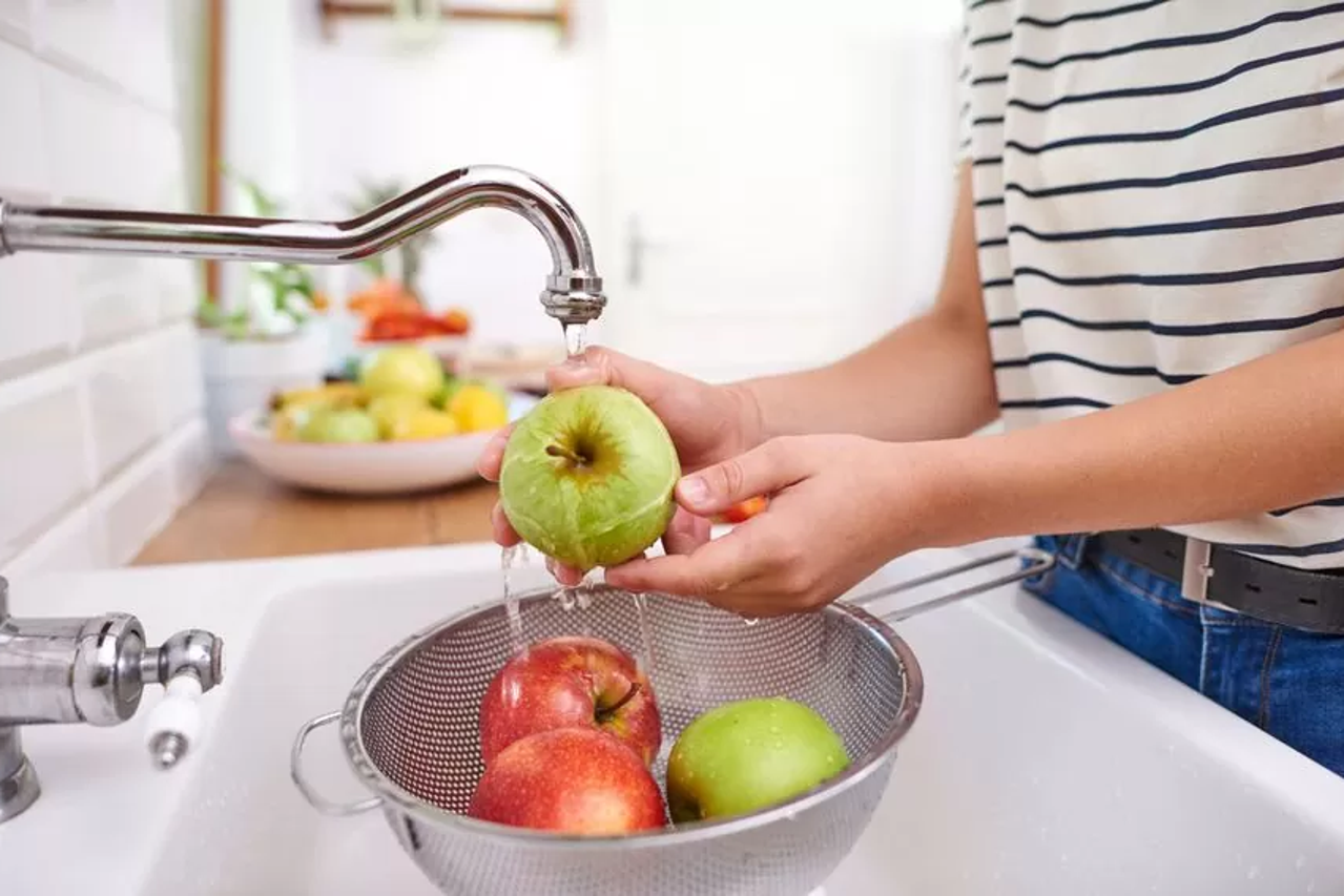 voće, jabuke, pranje